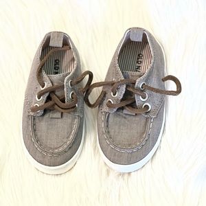 Old Navy infant/toddler Boat Canvas  Slip On Shoes. Size 12.5. Gray